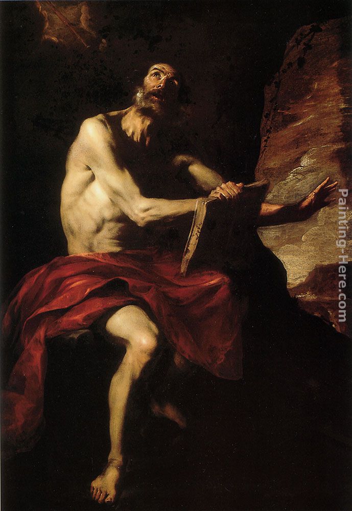 Saint Jerome painting - Bernardo Cavallino Saint Jerome art painting